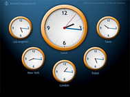 World Clock ScreenSaver screenshot